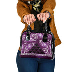 Matariki New Zealand Shoulder Handbag NZ Niho Taniwha Maori New Year Purple Galaxy