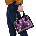 Matariki New Zealand Shoulder Handbag NZ Niho Taniwha Maori New Year Purple Galaxy
