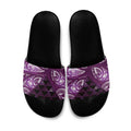 Matariki New Zealand Slide Sandals NZ Niho Taniwha Maori New Year Purple Galaxy