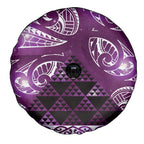 Matariki New Zealand Spare Tire Cover NZ Niho Taniwha Maori New Year Purple Galaxy
