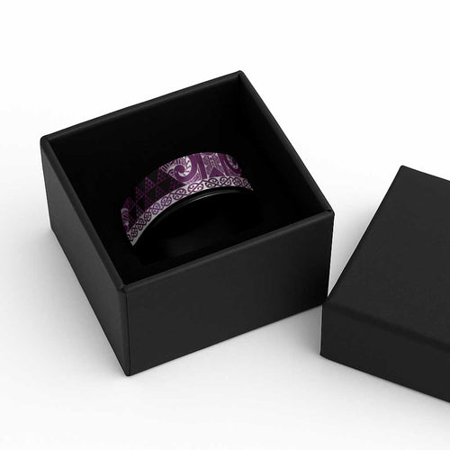 Matariki New Zealand Spinner Ring NZ Niho Taniwha Maori New Year Purple Galaxy