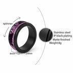 Matariki New Zealand Spinner Ring NZ Niho Taniwha Maori New Year Purple Galaxy
