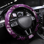 Matariki New Zealand Steering Wheel Cover NZ Niho Taniwha Maori New Year Purple Galaxy