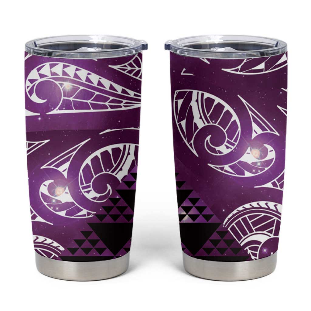 Matariki New Zealand Tumbler Cup NZ Niho Taniwha Maori New Year Purple Galaxy