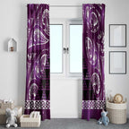 Matariki New Zealand Window Curtain NZ Niho Taniwha Maori New Year Purple Galaxy