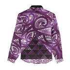 Matariki New Zealand Women Casual Shirt NZ Niho Taniwha Maori New Year Purple Galaxy