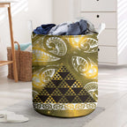 Matariki New Zealand Laundry Basket NZ Niho Taniwha Maori New Year Yellow Galaxy