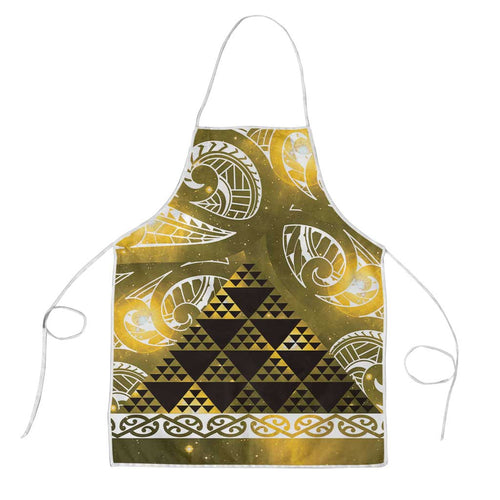 Matariki New Zealand Apron NZ Niho Taniwha Maori New Year Yellow Galaxy