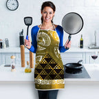 Matariki New Zealand Apron NZ Niho Taniwha Maori New Year Yellow Galaxy