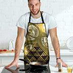 Matariki New Zealand Apron NZ Niho Taniwha Maori New Year Yellow Galaxy