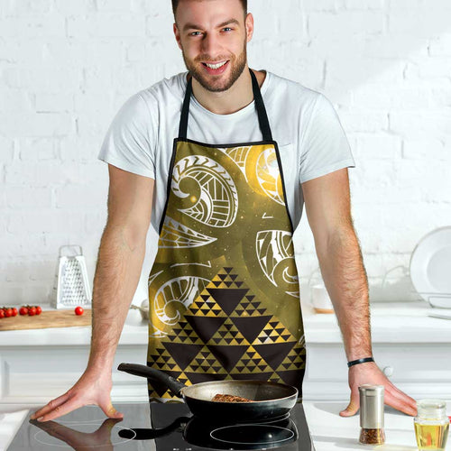 Matariki New Zealand Apron NZ Niho Taniwha Maori New Year Yellow Galaxy