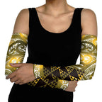 Matariki New Zealand Arm Sleeves NZ Niho Taniwha Maori New Year Yellow Galaxy
