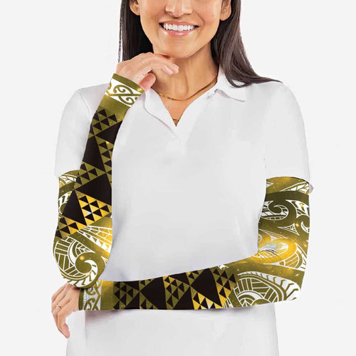 Matariki New Zealand Arm Sleeves NZ Niho Taniwha Maori New Year Yellow Galaxy