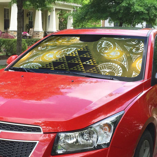 Matariki New Zealand Auto Sun Shade NZ Niho Taniwha Maori New Year Yellow Galaxy