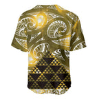 Matariki New Zealand Baseball Jersey NZ Niho Taniwha Maori New Year Yellow Galaxy