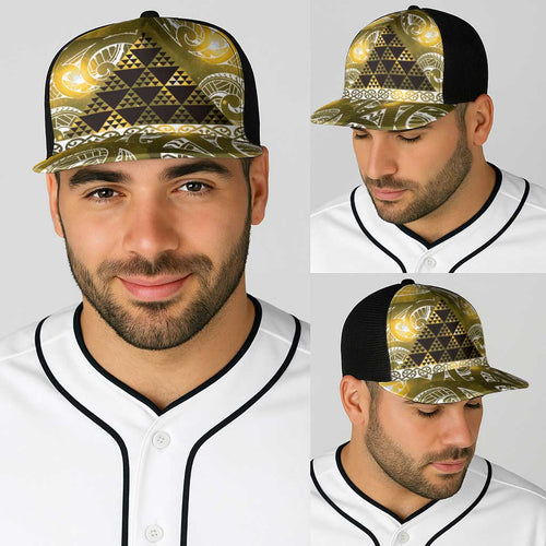 Matariki New Zealand Baseball Net Cap NZ Niho Taniwha Maori New Year Yellow Galaxy