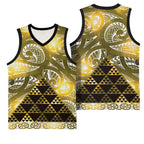 Matariki New Zealand Basketball Jersey NZ Niho Taniwha Maori New Year Yellow Galaxy