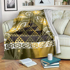 Matariki New Zealand Blanket NZ Niho Taniwha Maori New Year Yellow Galaxy