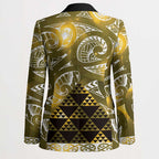 Matariki New Zealand Blazer NZ Niho Taniwha Maori New Year Yellow Galaxy