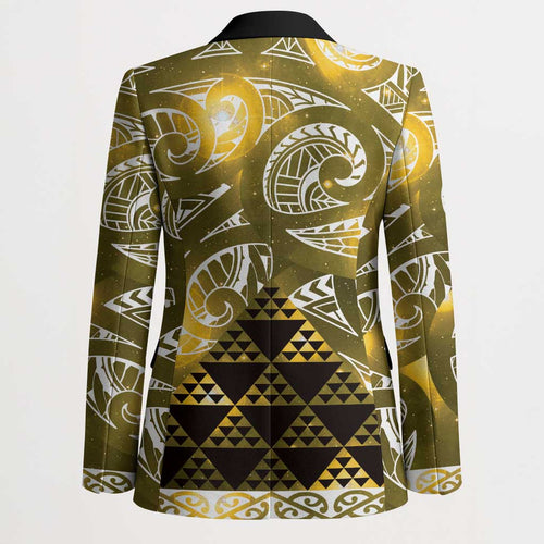 Matariki New Zealand Blazer NZ Niho Taniwha Maori New Year Yellow Galaxy