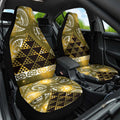 Matariki New Zealand Car Seat Cover NZ Niho Taniwha Maori New Year Yellow Galaxy