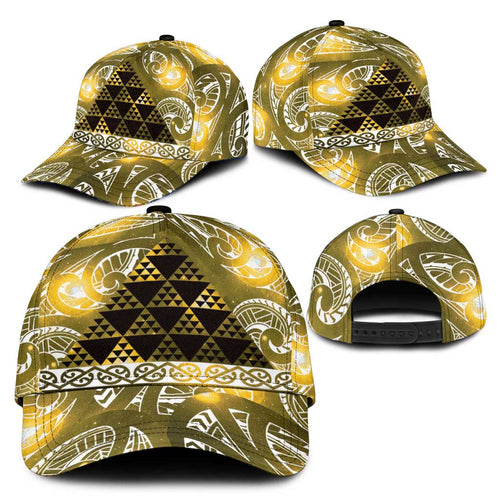 Matariki New Zealand Classic Cap NZ Niho Taniwha Maori New Year Yellow Galaxy