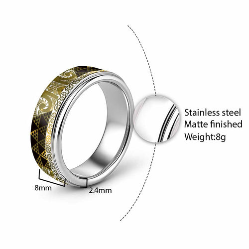 Matariki New Zealand Classic Ring NZ Niho Taniwha Maori New Year Yellow Galaxy