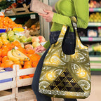 Matariki New Zealand Grocery Bag NZ Niho Taniwha Maori New Year Yellow Galaxy
