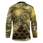 Matariki New Zealand Hockey Jersey NZ Niho Taniwha Maori New Year Yellow Galaxy