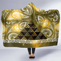 Matariki New Zealand Hooded Blanket NZ Niho Taniwha Maori New Year Yellow Galaxy