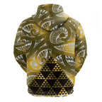 Matariki New Zealand Hoodie NZ Niho Taniwha Maori New Year Yellow Galaxy