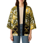 Matariki New Zealand Kimono NZ Niho Taniwha Maori New Year Yellow Galaxy