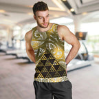 Matariki New Zealand Men Tank Top NZ Niho Taniwha Maori New Year Yellow Galaxy