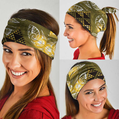 Matariki New Zealand Neck Gaiter NZ Niho Taniwha Maori New Year Yellow Galaxy
