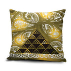 Matariki New Zealand Pillow Cover NZ Niho Taniwha Maori New Year Yellow Galaxy