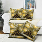 Matariki New Zealand Pillow Cover NZ Niho Taniwha Maori New Year Yellow Galaxy