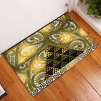 Matariki New Zealand Rubber Doormat NZ Niho Taniwha Maori New Year Yellow Galaxy