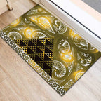 Matariki New Zealand Rubber Doormat NZ Niho Taniwha Maori New Year Yellow Galaxy