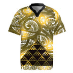 Matariki New Zealand Rugby Jersey NZ Niho Taniwha Maori New Year Yellow Galaxy