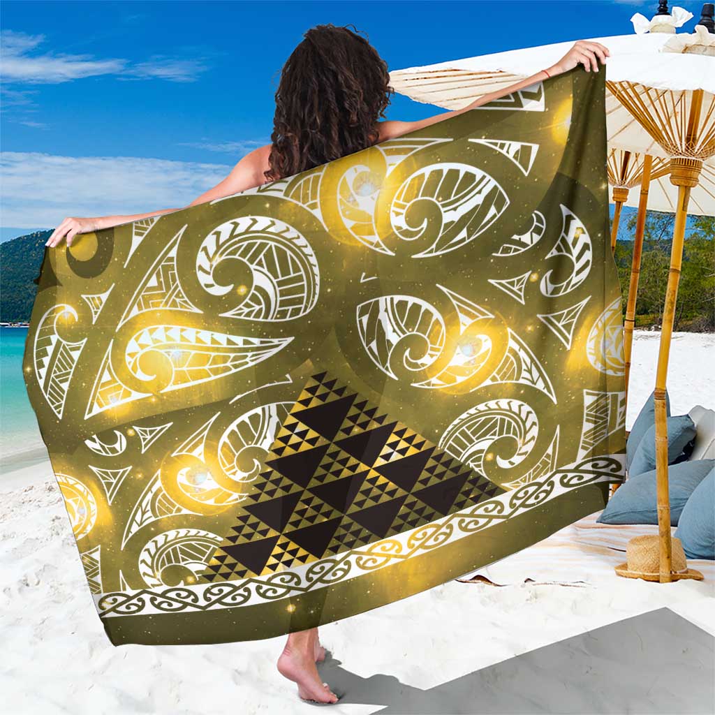 Matariki New Zealand Sarong NZ Niho Taniwha Maori New Year Yellow Galaxy