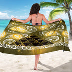 Matariki New Zealand Sarong NZ Niho Taniwha Maori New Year Yellow Galaxy