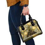 Matariki New Zealand Shoulder Handbag NZ Niho Taniwha Maori New Year Yellow Galaxy