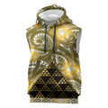 Matariki New Zealand Sleeveless Hoodie NZ Niho Taniwha Maori New Year Yellow Galaxy