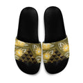 Matariki New Zealand Slide Sandals NZ Niho Taniwha Maori New Year Yellow Galaxy