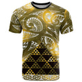 Matariki New Zealand T Shirt NZ Niho Taniwha Maori New Year Yellow Galaxy
