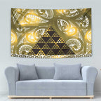 Matariki New Zealand Tapestry NZ Niho Taniwha Maori New Year Yellow Galaxy
