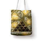 Matariki New Zealand Tote Bag NZ Niho Taniwha Maori New Year Yellow Galaxy