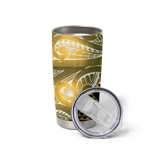 Matariki New Zealand Tumbler Cup NZ Niho Taniwha Maori New Year Yellow Galaxy