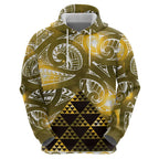 Matariki New Zealand Zip Hoodie NZ Niho Taniwha Maori New Year Yellow Galaxy