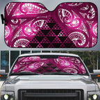 Matariki New Zealand Auto Sun Shade NZ Niho Taniwha Maori New Year Pink Galaxy